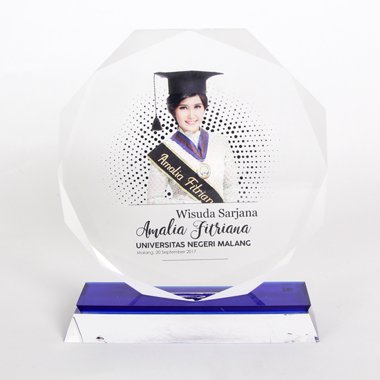 Plakat / Vandel Acrylic Bulat Bevel 1 sisi