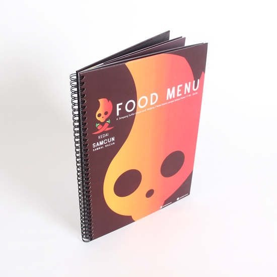 Menu Hard Cover Ring/Spiral A4