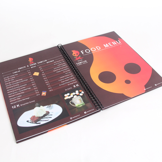 Menu Hard Cover Ring/Spiral A4