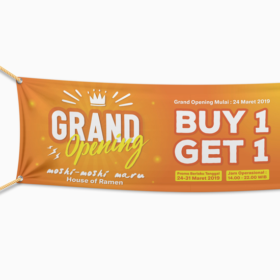 Banner/Spanduk Frontlite 340 gr (Bahan Outdoor)