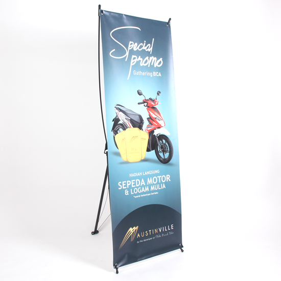 X-Banner Polyskin 60x160 cm (Bahan Indoor)