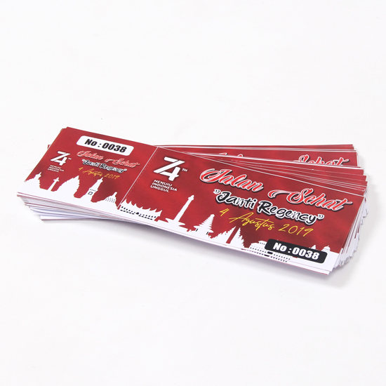 Voucher/Kupon AP150 (15 x 7 cm) + Perforasi & Bendel