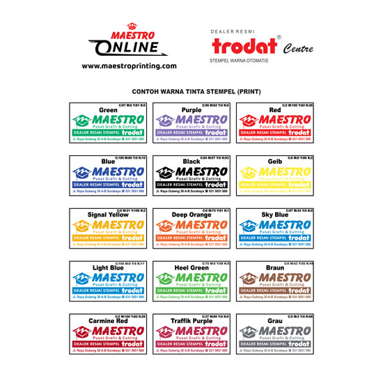 Stempel Trodat oval 45 x 30 mm