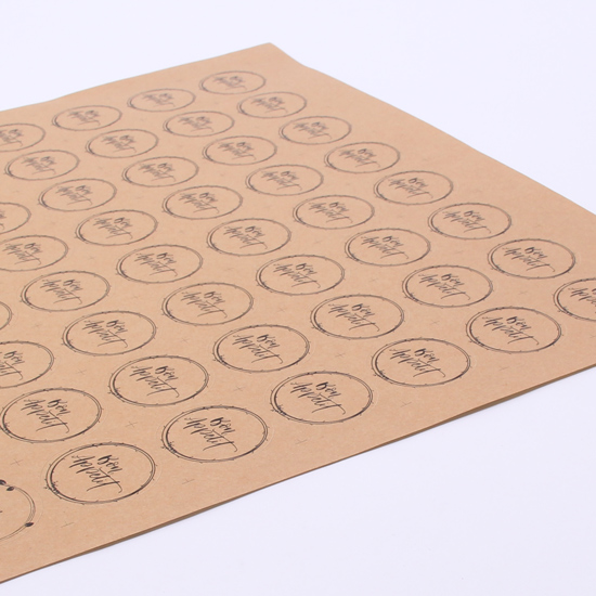 Sticker / Stiker Kraft Coklat A3+